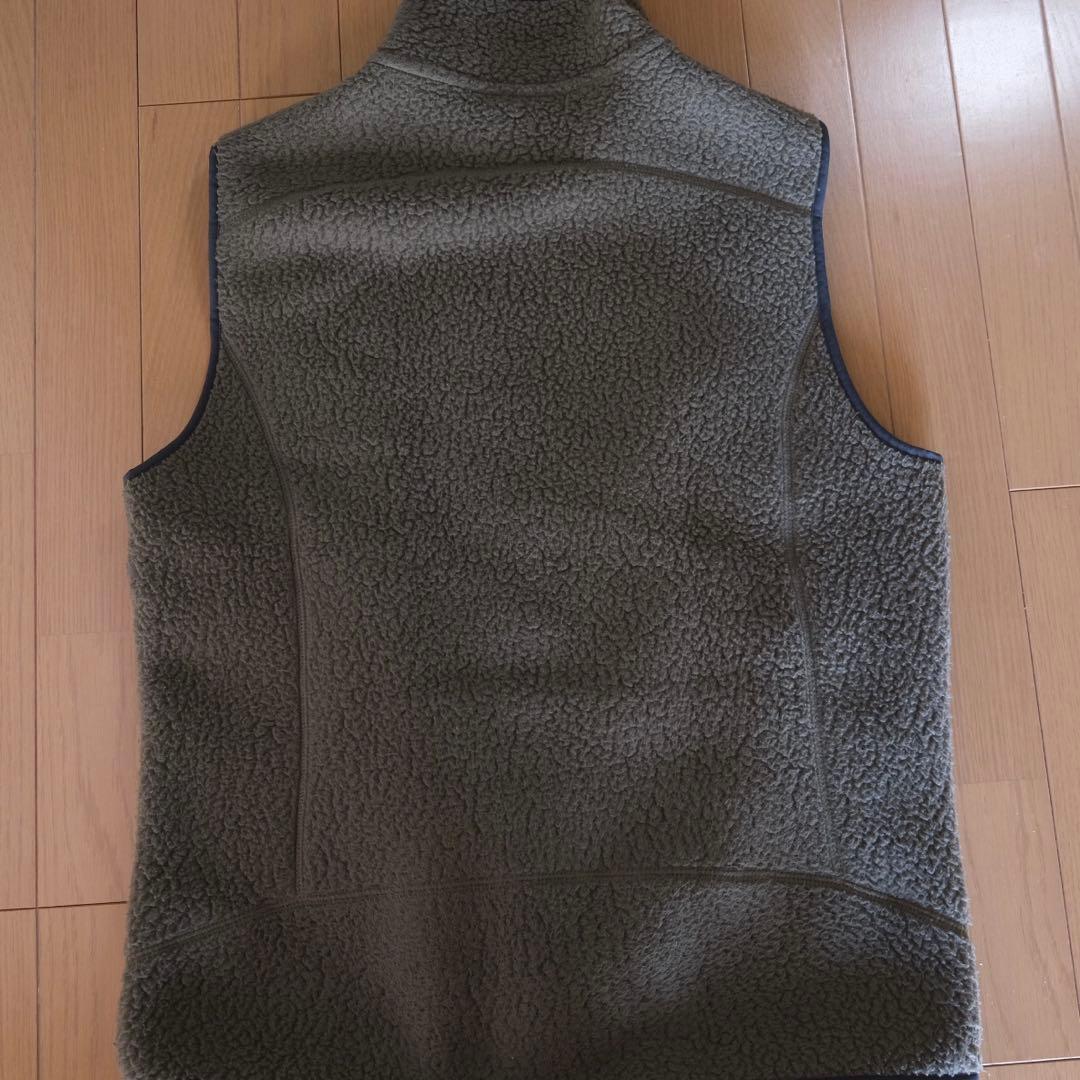 Patagonia フリースベスト レトロパイルベストM グリーン