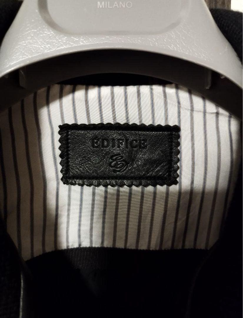 エディフィス　レザーブルゾン　40サイズ