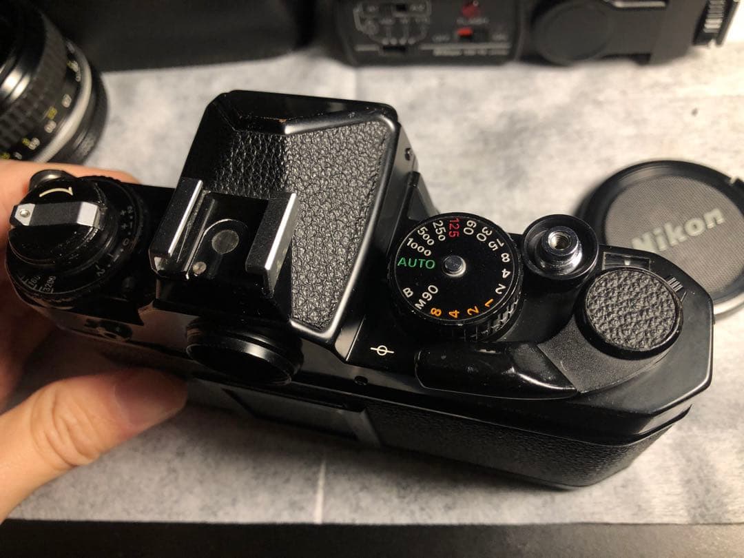 ニコン FE +Ai 50 2フィルムカメラ実用品 レンズ付き作動確認済み