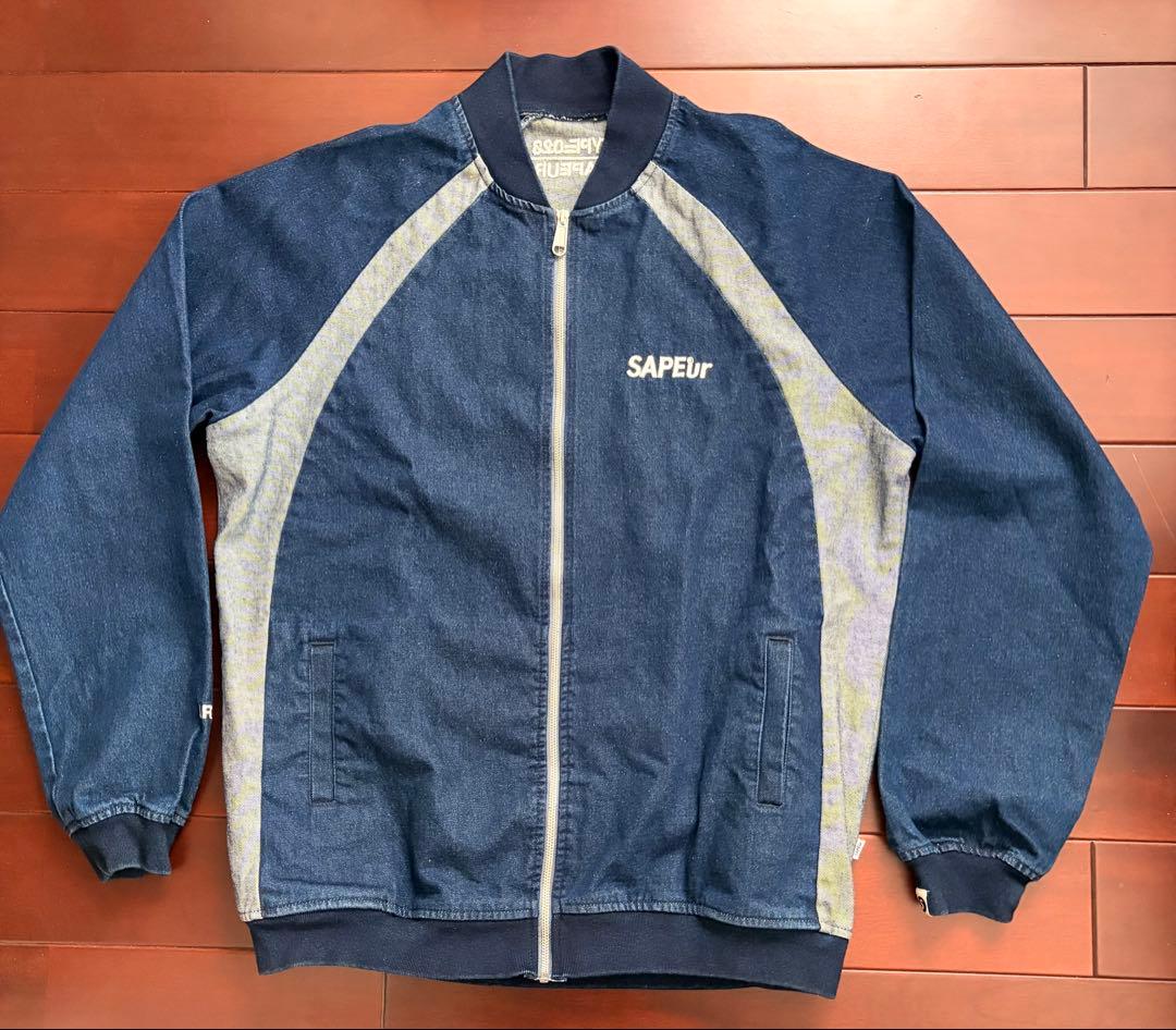 SAPEUR サプール デニムジャケットトラックパンツセットアップ