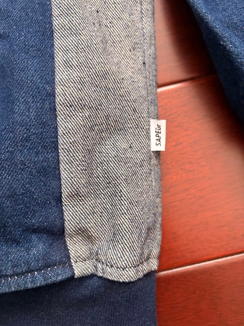 SAPEUR サプール デニムジャケットトラックパンツセットアップ