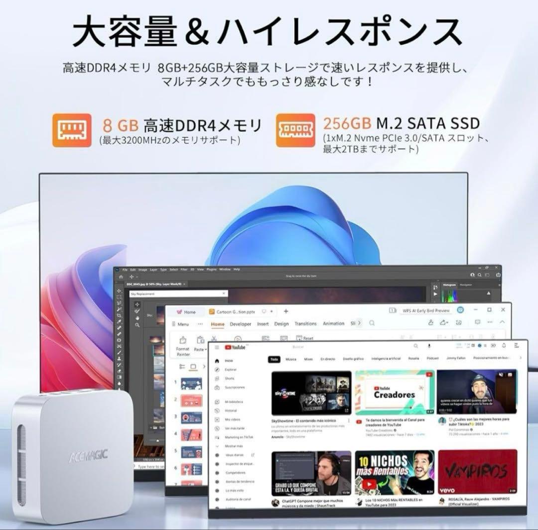 ACEMAGIC ミニPC Intel Inside