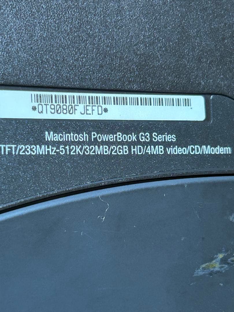 【ジャンク】Apple Power Book G3シリーズM4753