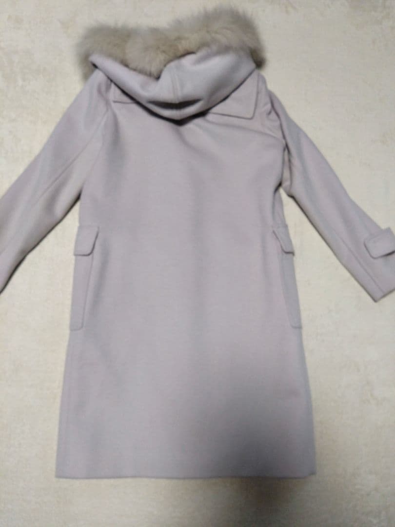 お値下げ♪ANAYI 薄紫 ダッフルコート フォックスファー付