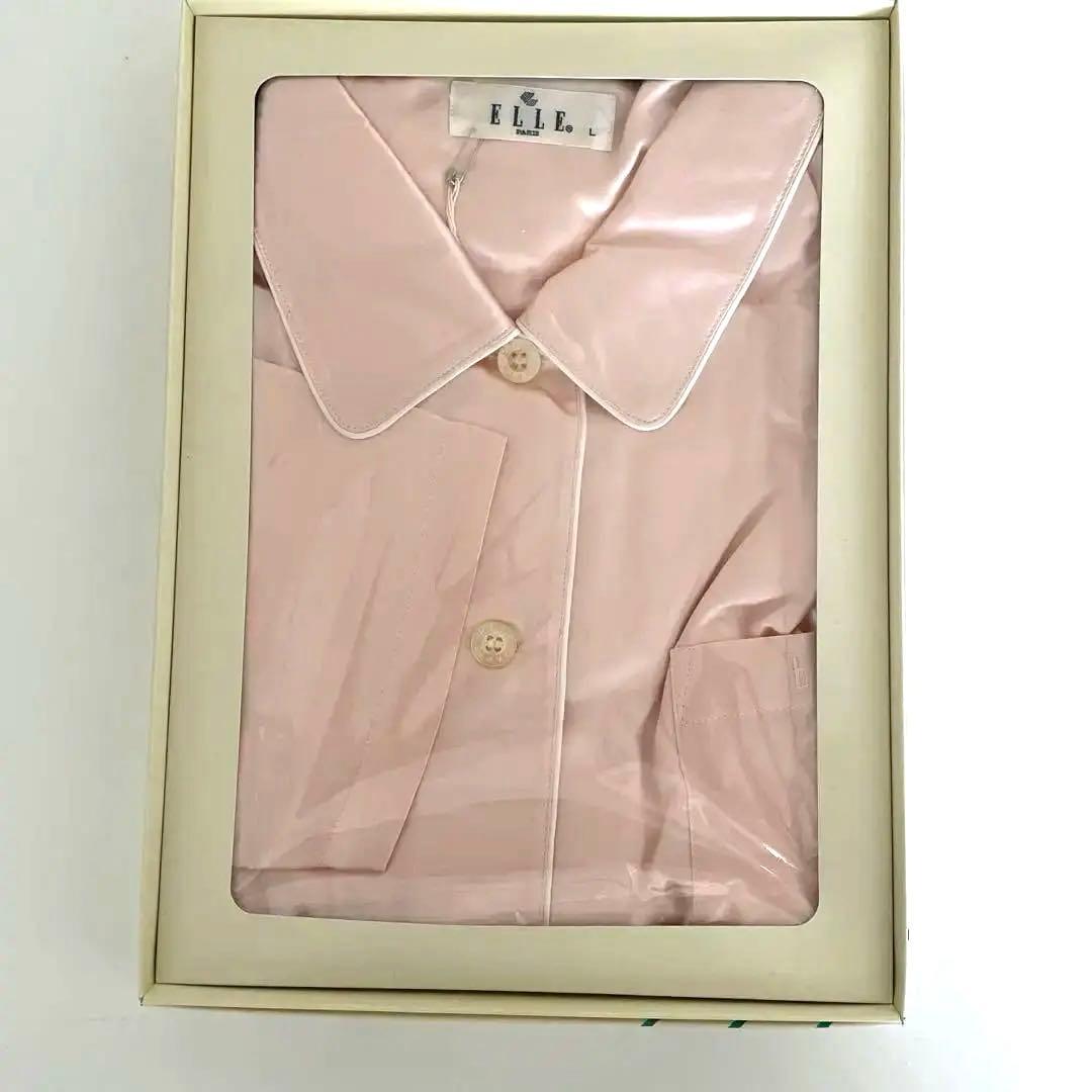 ELLE シルク 長袖パジャマセット ピンク
