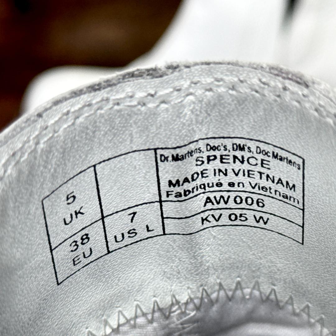 ☆即発 Dr.Martens ホワイトレザー チェルシーブーツ 厚底 サイドゴア
