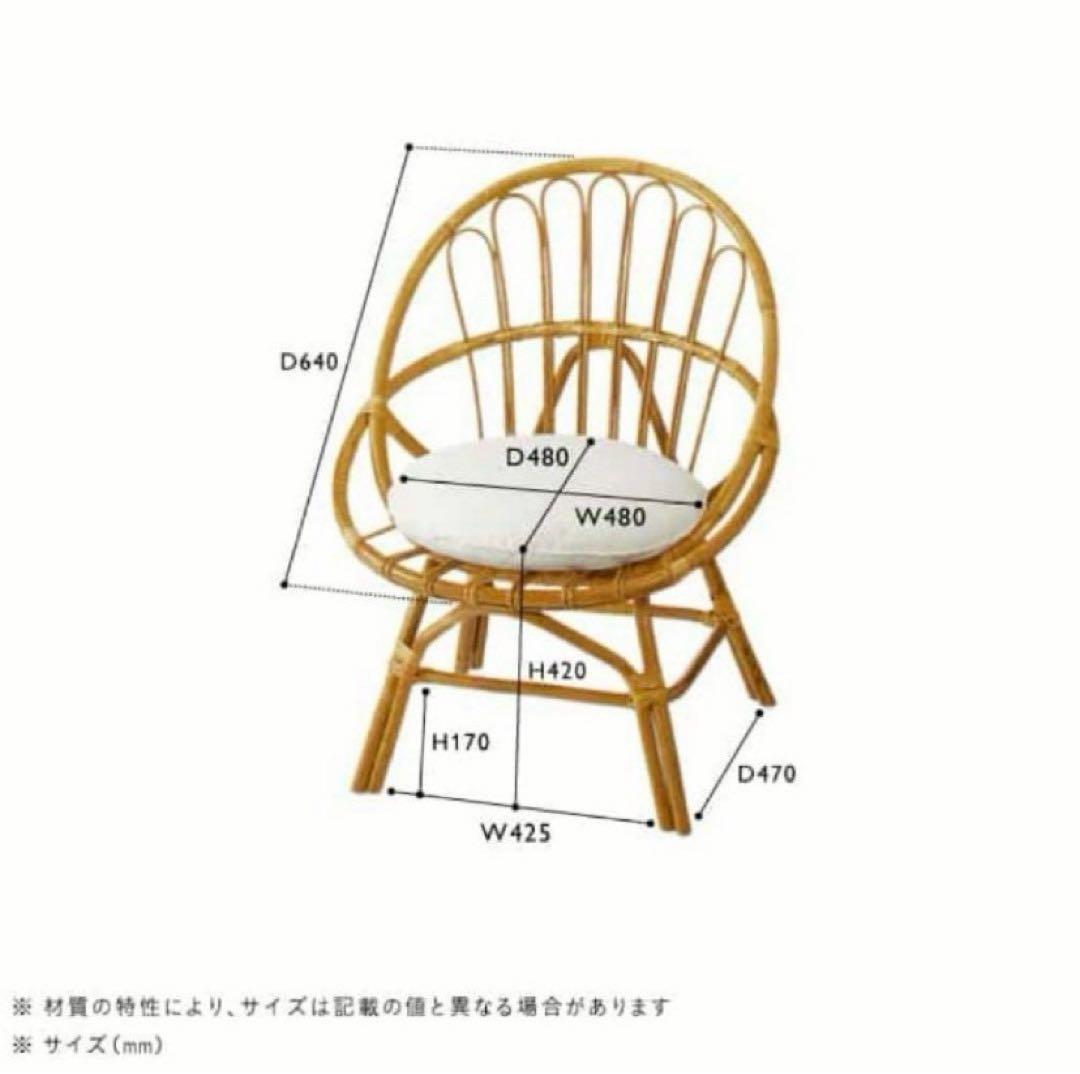 【さばちゃん】unico ウニコ　CAGE(カージュ) ラタン チェア