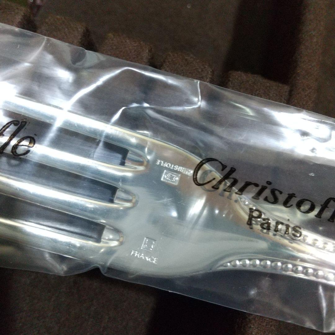 クリストフル パール 未開封 テーブル ナイフ フォーク スプーン 6点 セット