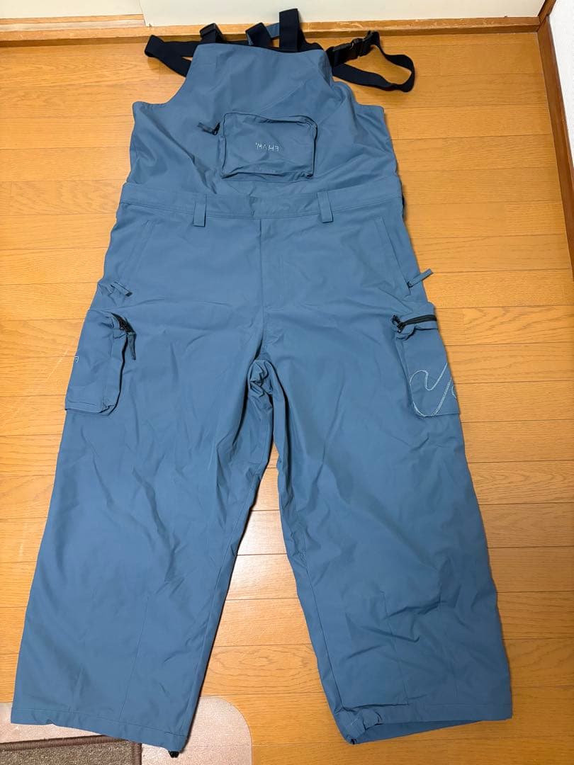 未使用 MAHF スノボウェア 上下セット ビブパンツ