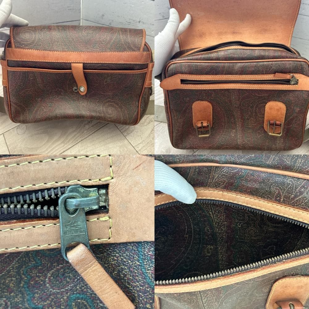 エトロ　ETRO ショルダーバッグ＆ポーチ 2点　まとめセット！　ペイズリー