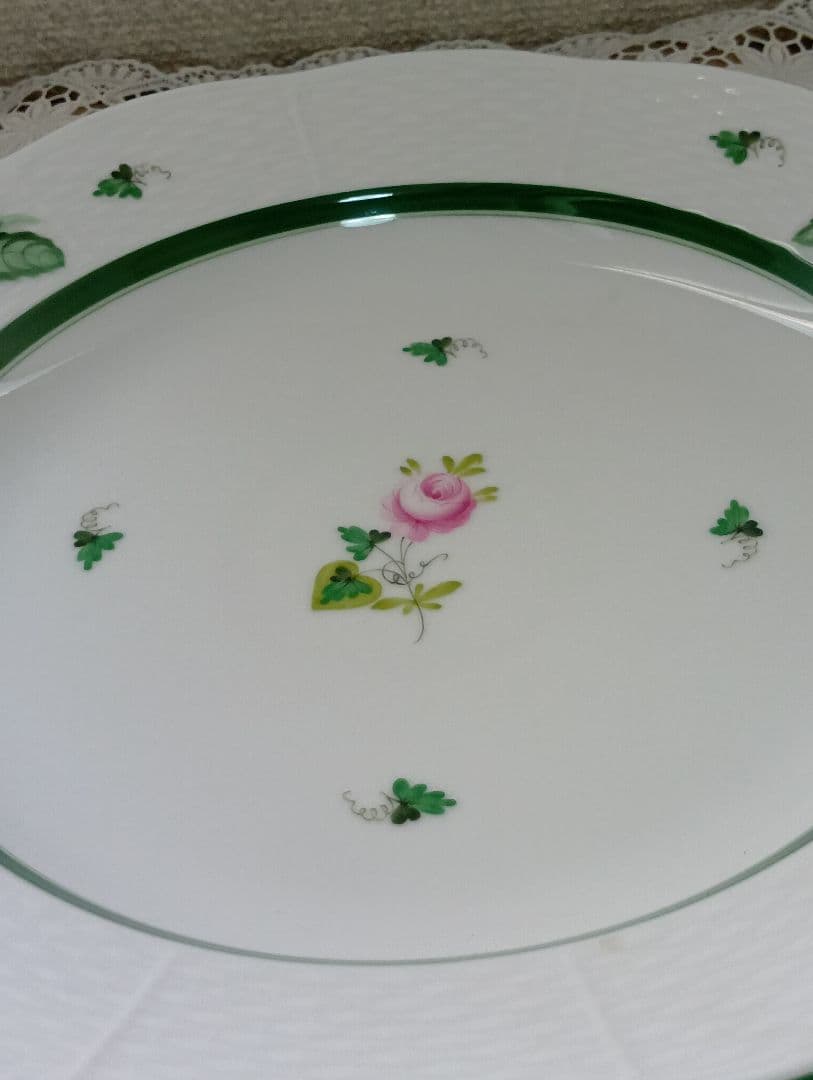Herend　ヘレンド　ウィーンの薔薇 持ちて付プレート