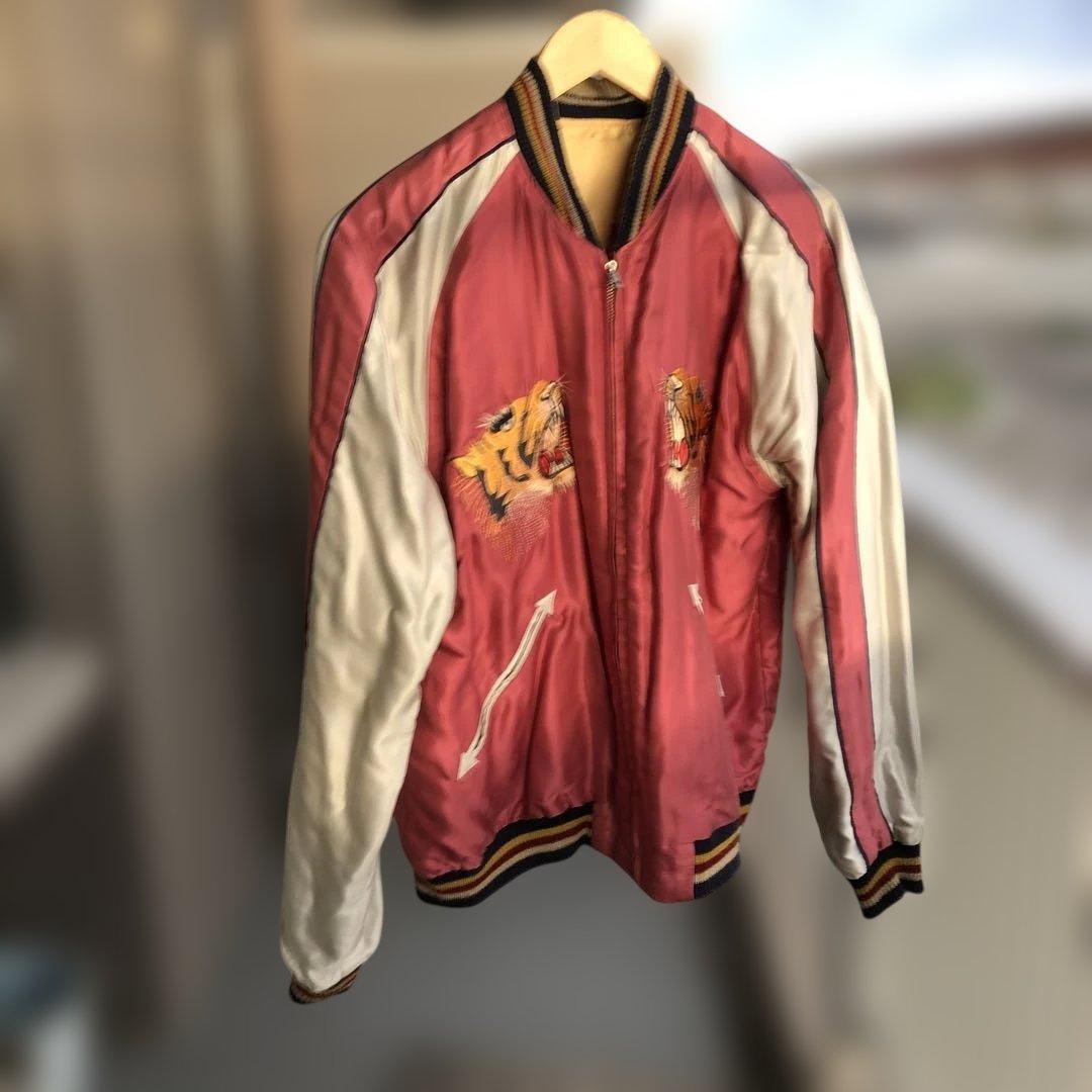 ☆希少デザイン☆テーラー東洋☆スカジャンL シェビーラバー　エド・ロス