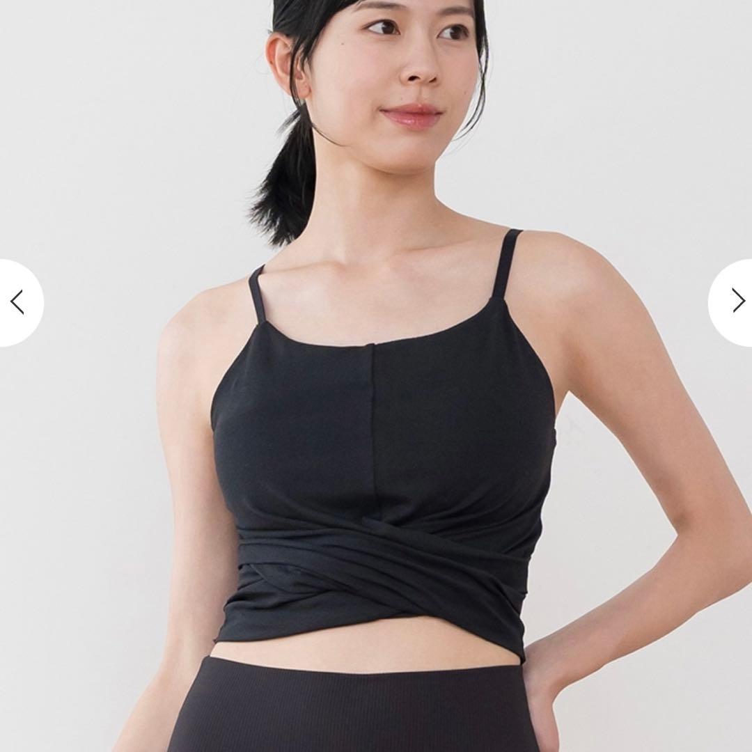 とももん　ツイストブラトップ黒　S