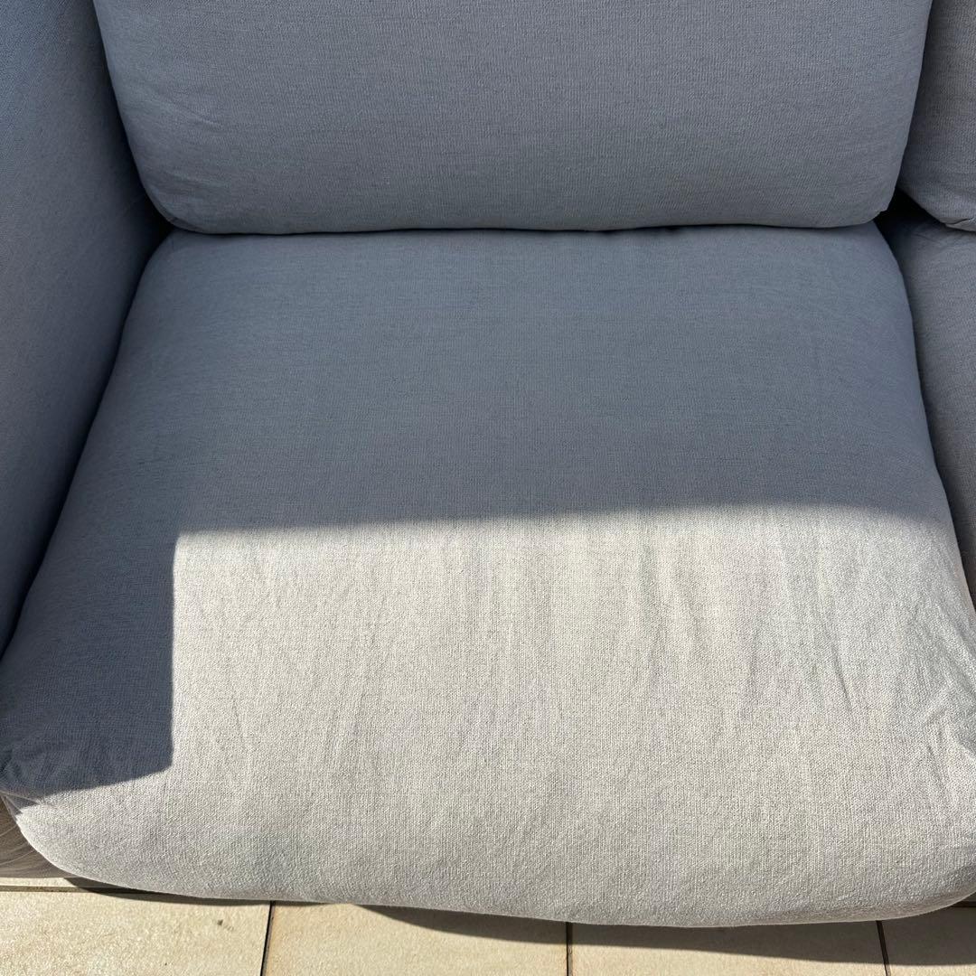 無印良品 ソファ ワイドアームヘッドレスト オットマン付き！