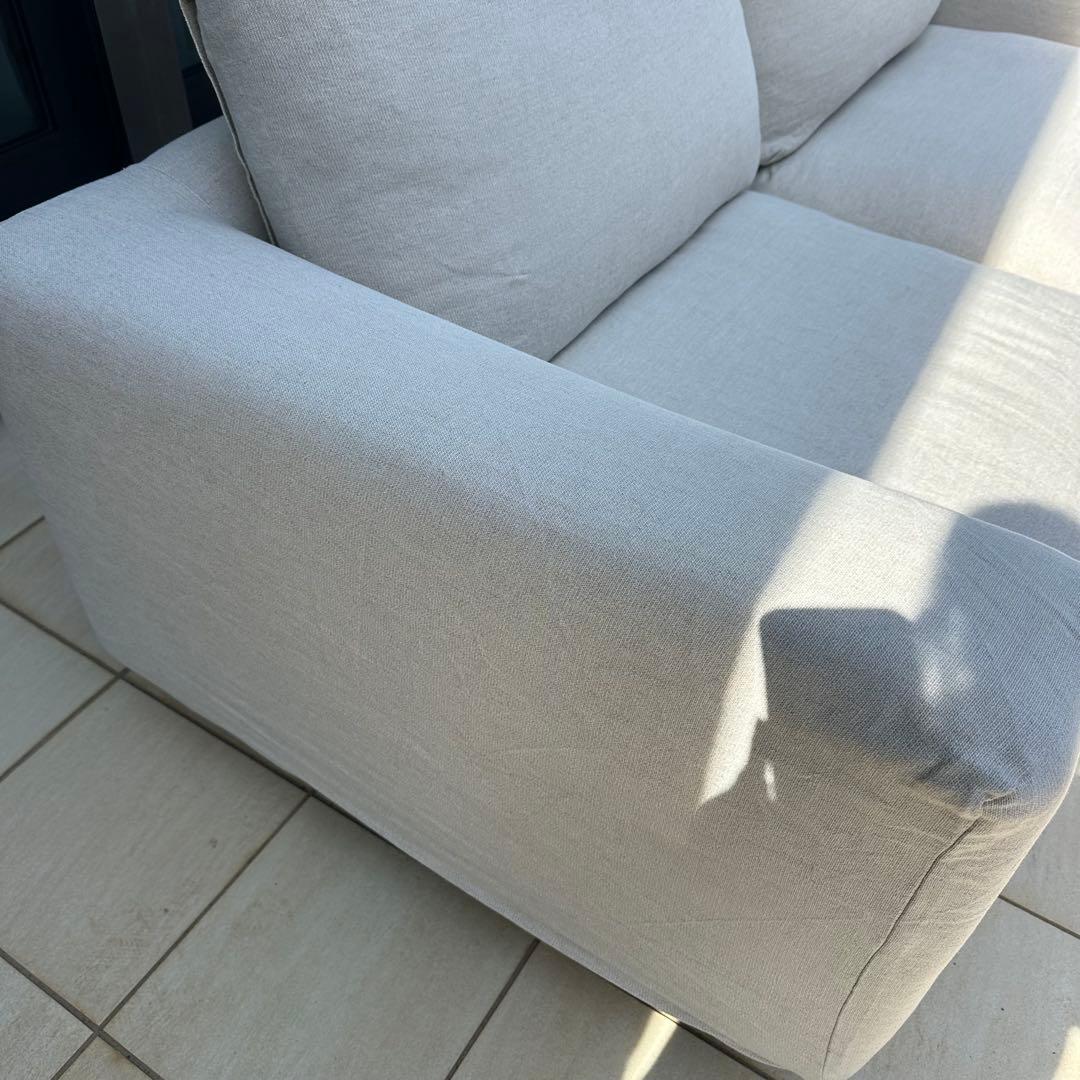 無印良品 ソファ ワイドアームヘッドレスト オットマン付き！