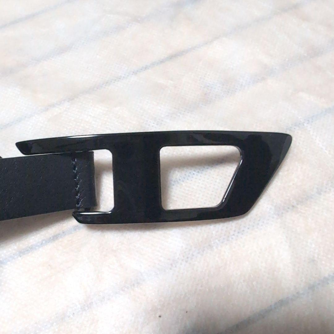 DIESEL ブラックベルト オリジナルポーチ付き