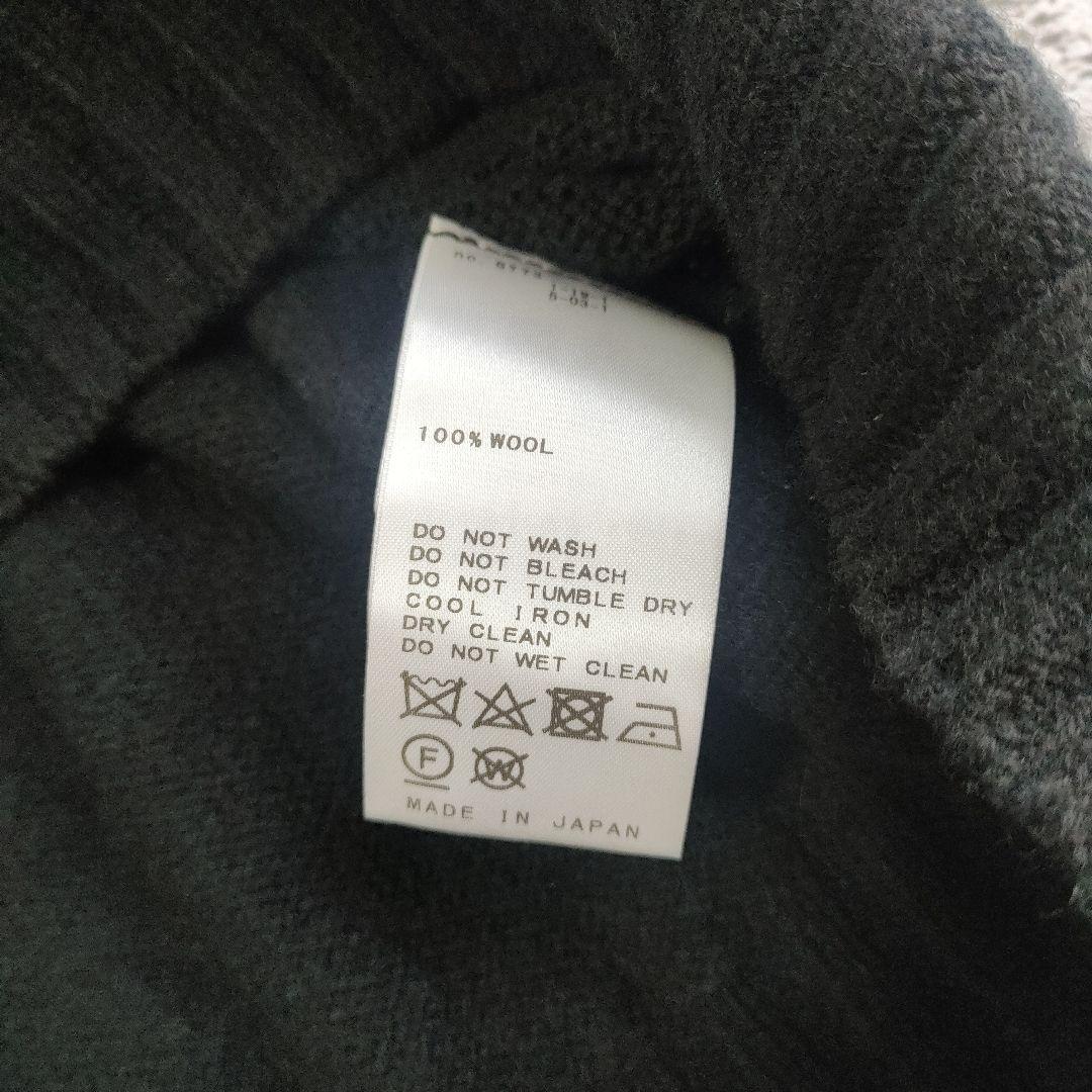 タグ付き　plage プラージュ　ファインウール　ワイドクループルオーバー　黒