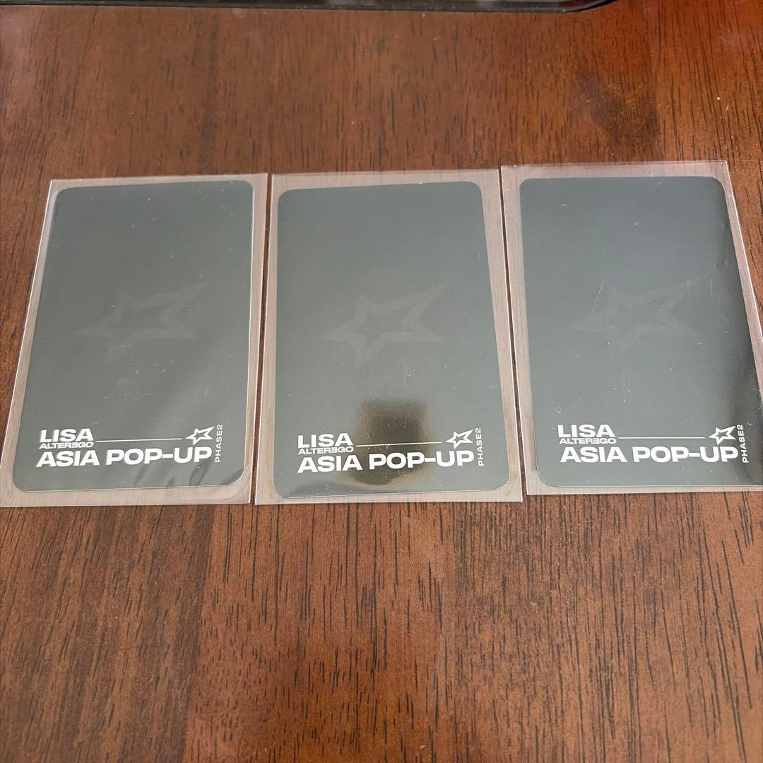 BLACKPINK リサ LISA ポップアップ トレカ 3種セット