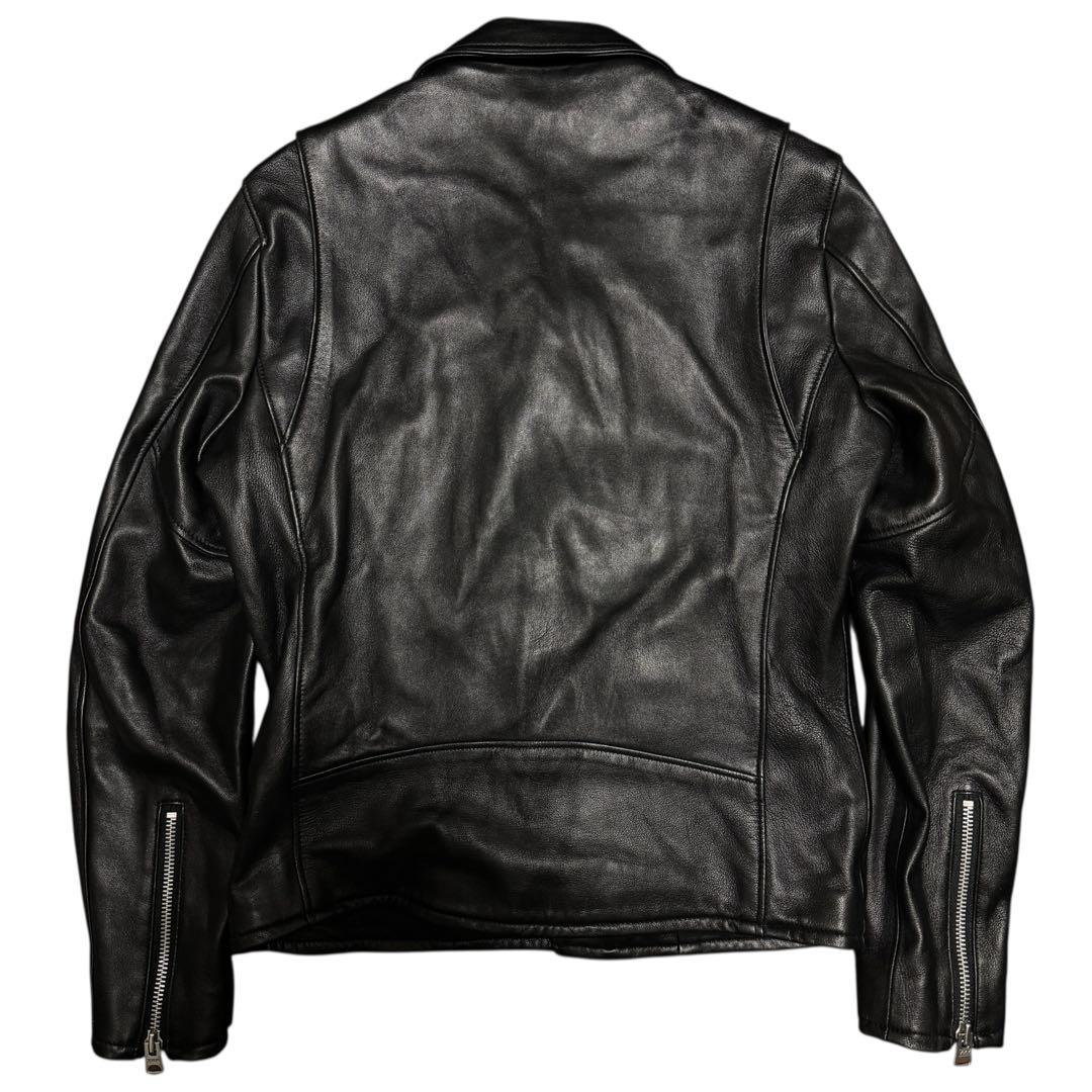 JACKROSE LAMB LEATHER DOUBLE RIDERS 黒 M