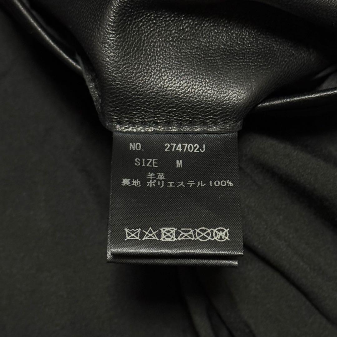 JACKROSE LAMB LEATHER DOUBLE RIDERS 黒 M