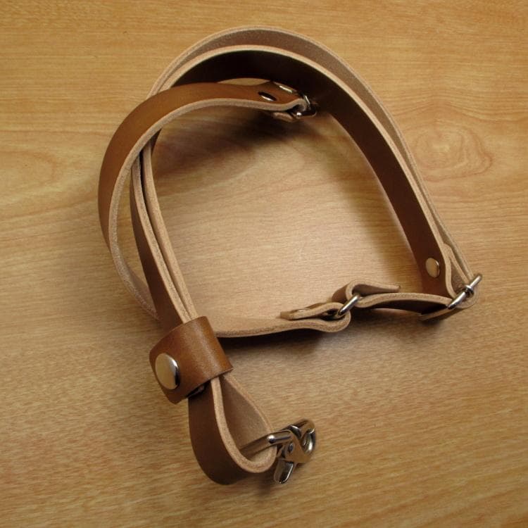 キャメル＆茶色　革ベルト付　６丁差し　本革シザーケース　SCL-100/CCA