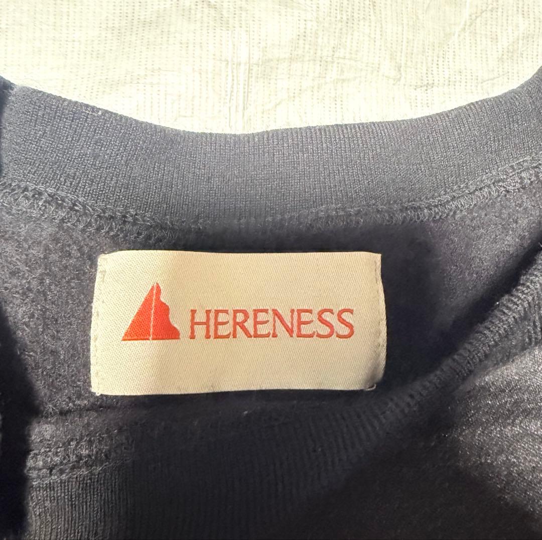 HERENESS FLUFFY WOOL SWEAT インクブラックL