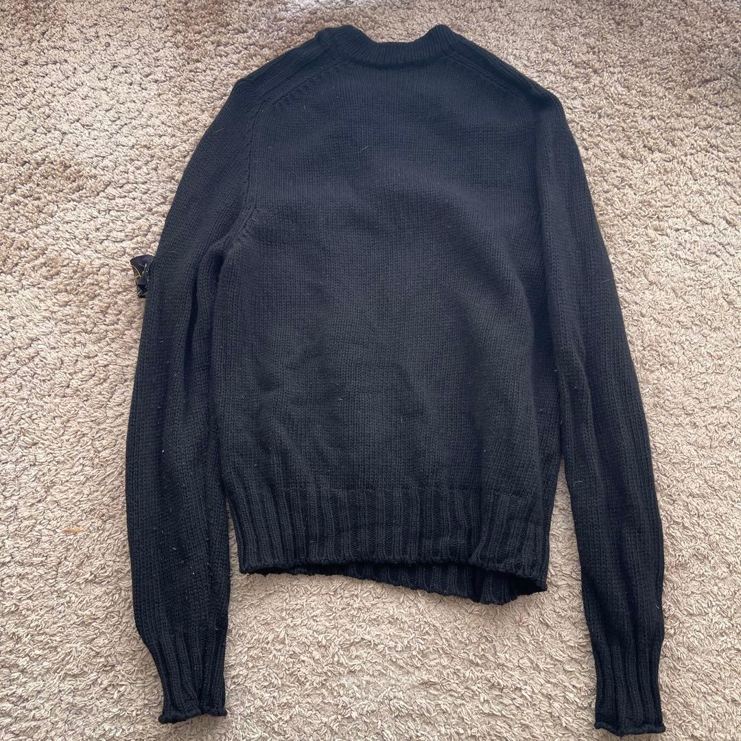 STONE  ボタン付きニット ブラック