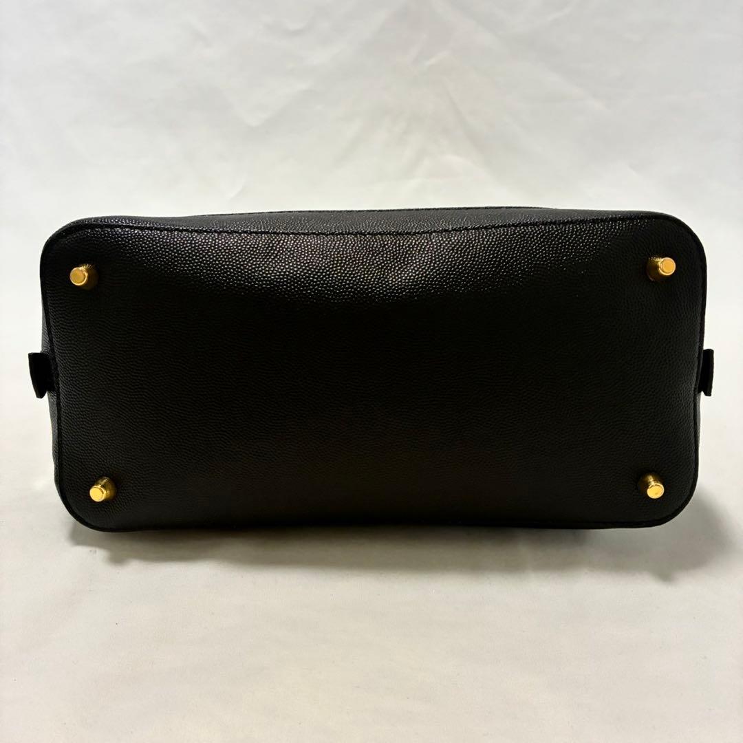 【未使用級】フルラ ファンタスティカ S 2way ハンドバッグ レザー 黒