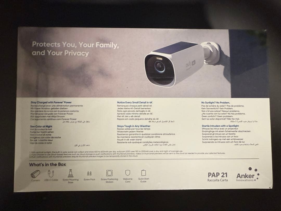 新品 Anker 防犯カメラ Eufy eufyCam S330 増設用