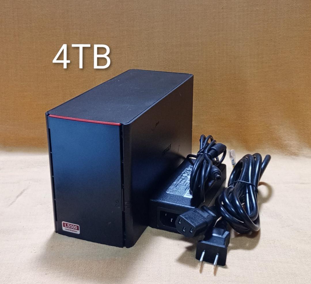 ★【動作品】Buffalo 4TB NAS LS520DN0402B【送料無料】