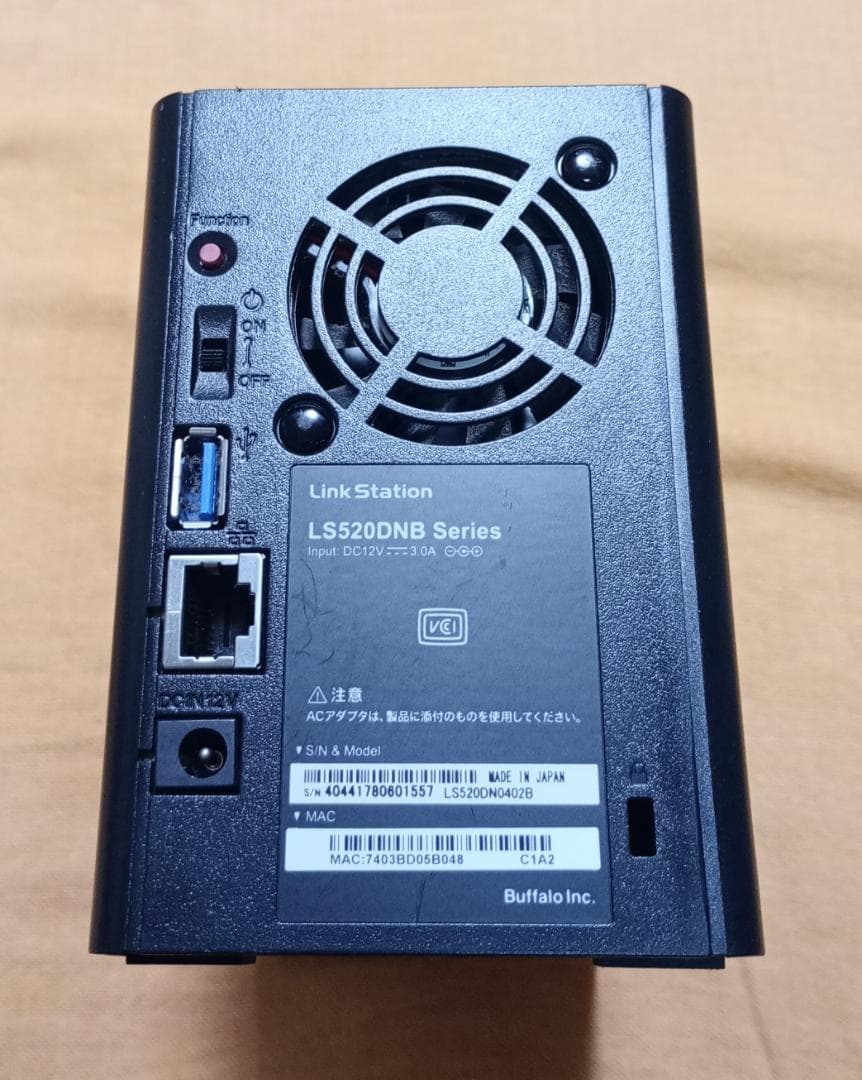 ★【動作品】Buffalo 4TB NAS LS520DN0402B【送料無料】