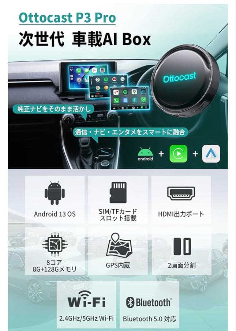 Ottocast P3 Pro オットキャスト OttoAibox