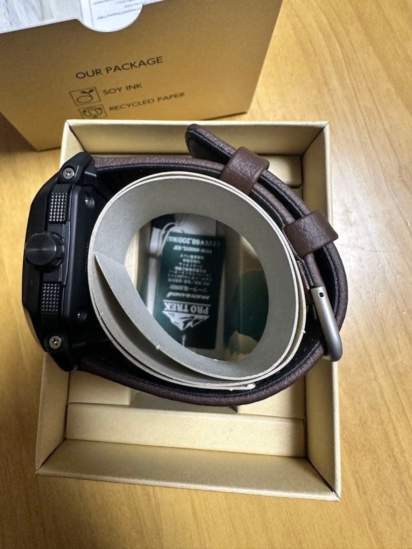 PRO TREK デジタルアナログ時計 ブラック/オレンジ