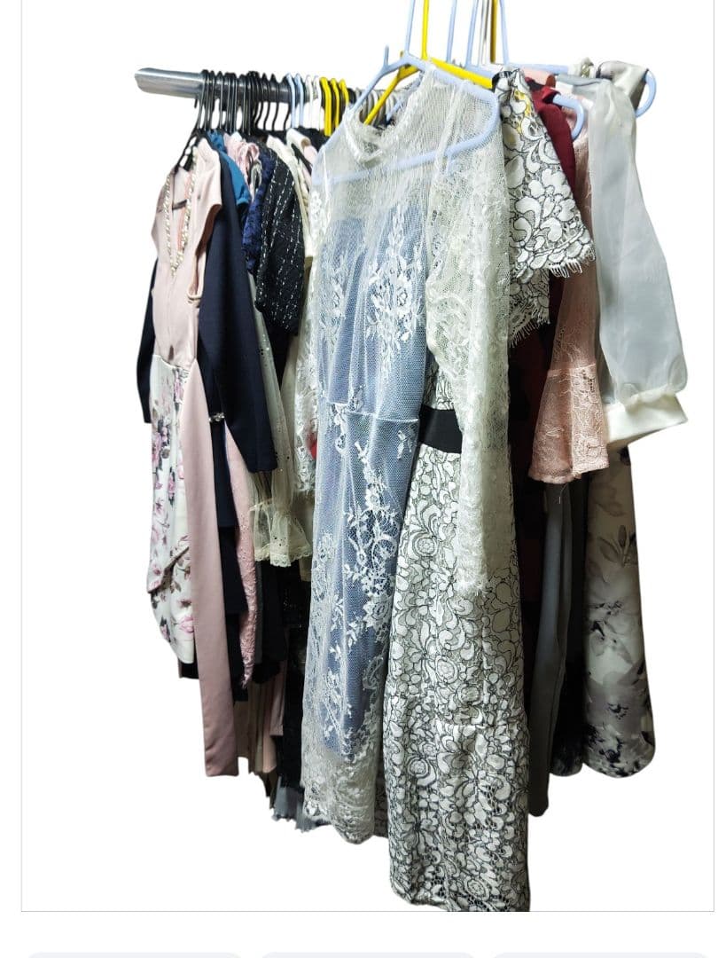 【処分まとめ売り】中古キャバ・ナイトドレス(S~L混合) 約50着セット