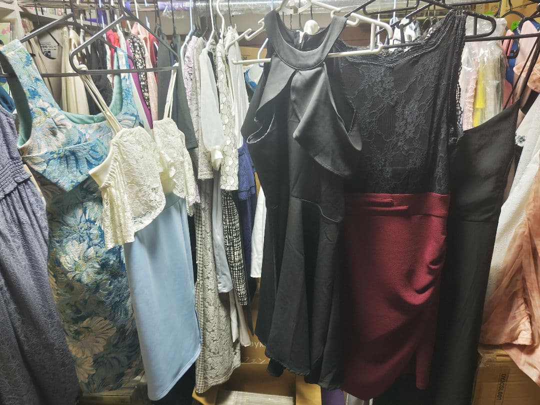 【処分まとめ売り】中古キャバ・ナイトドレス(S~L混合) 約50着セット