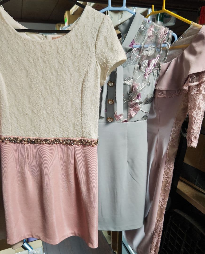 【処分まとめ売り】中古キャバ・ナイトドレス(S~L混合) 約50着セット