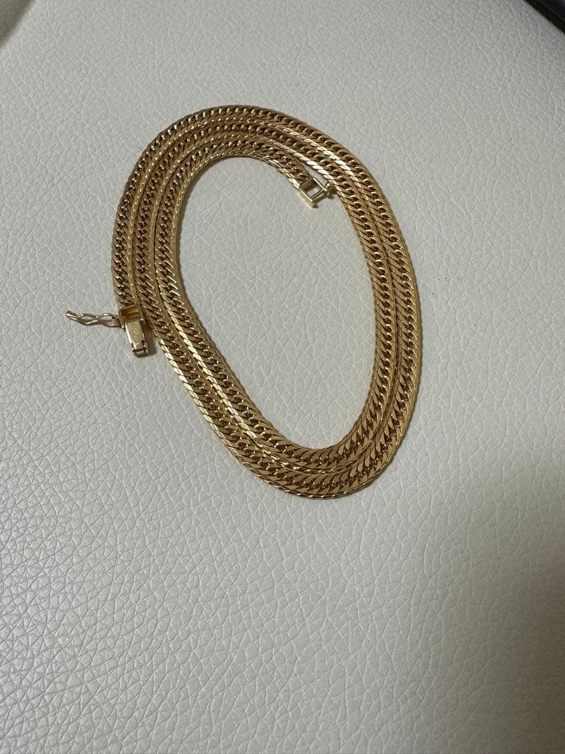 【美品】K18 喜平ネックレス　25g 14面トリプル　50cm 造幣局刻印有り