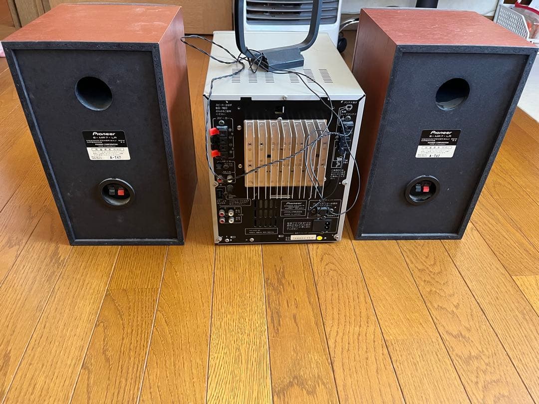 ミニコンポ シルバー ブラウン 2スピーカー