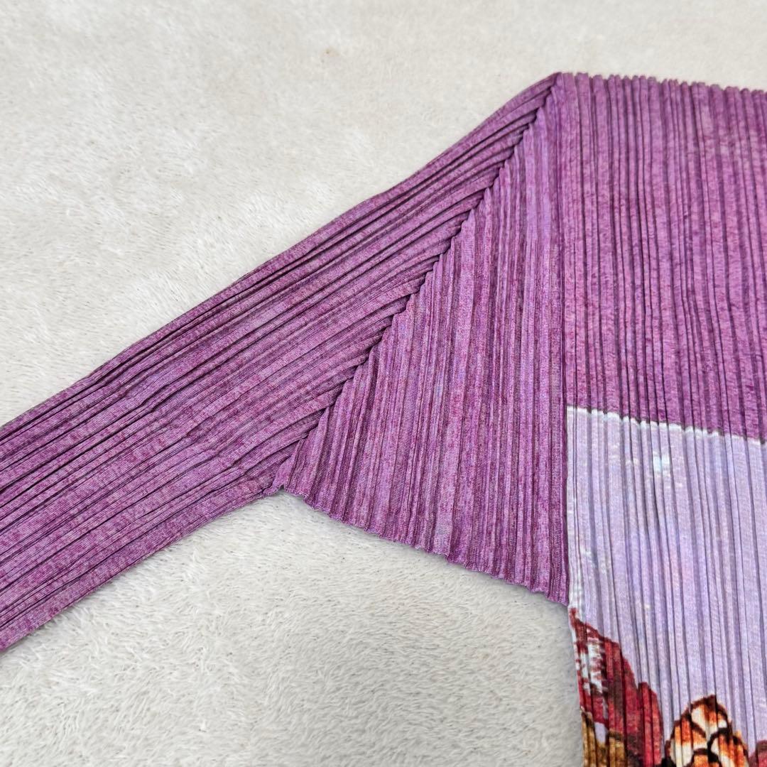 極美品✨PLEATS PLEASE プリーツ　花柄　シャツ　長袖　サイズ3