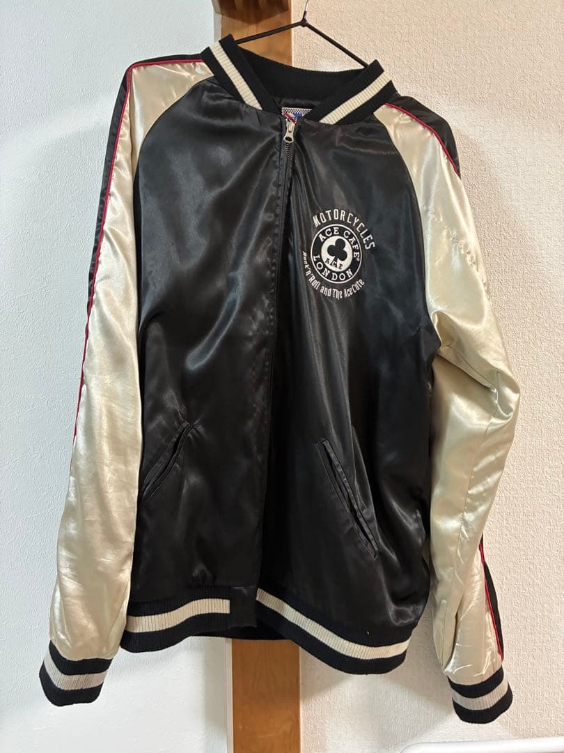 <値下ここまで>エースカフェロンドン スカジャン Live to Ride XL