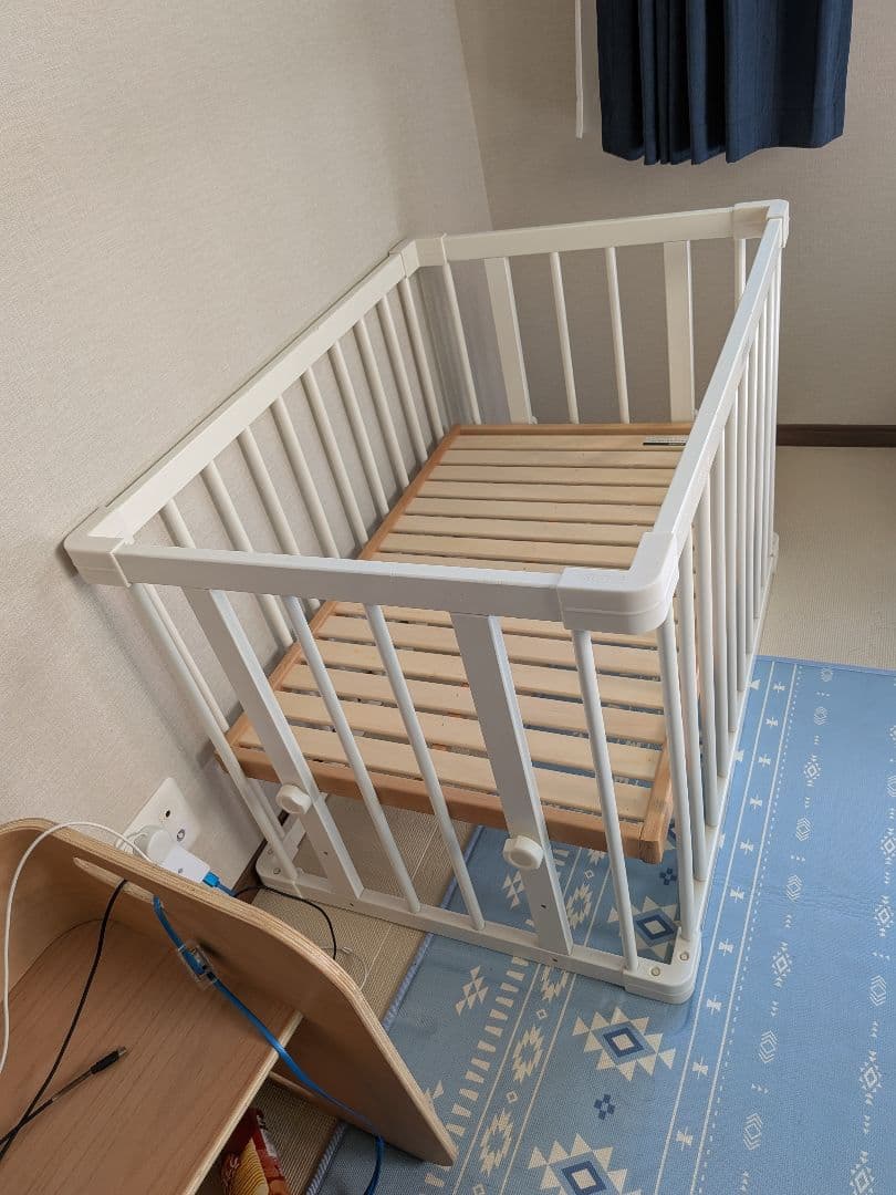 ファルスカ　ミニジョイントベッド　ベビーベッド　ホワイト