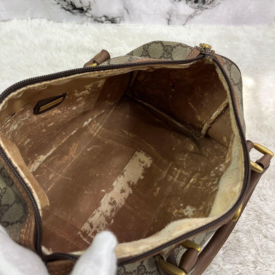 Gucci オールドグッチ GGキャンバス ボストンバッグ