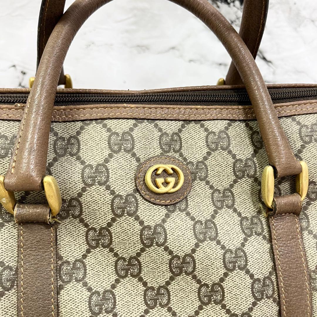 Gucci オールドグッチ GGキャンバス ボストンバッグ