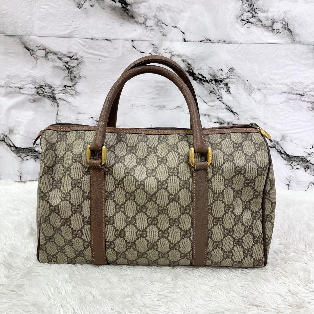 Gucci オールドグッチ GGキャンバス ボストンバッグ
