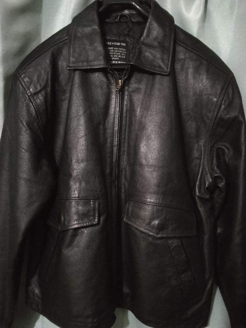 秋冬春牛革シボ押しレザージャケットの最高傑作sacai好きの方も☆肉厚単丈美品
