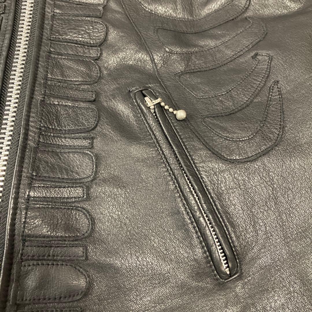 激レア　極美品　ネイバーフッド　ボーン ライダース レザージャケット エンボス