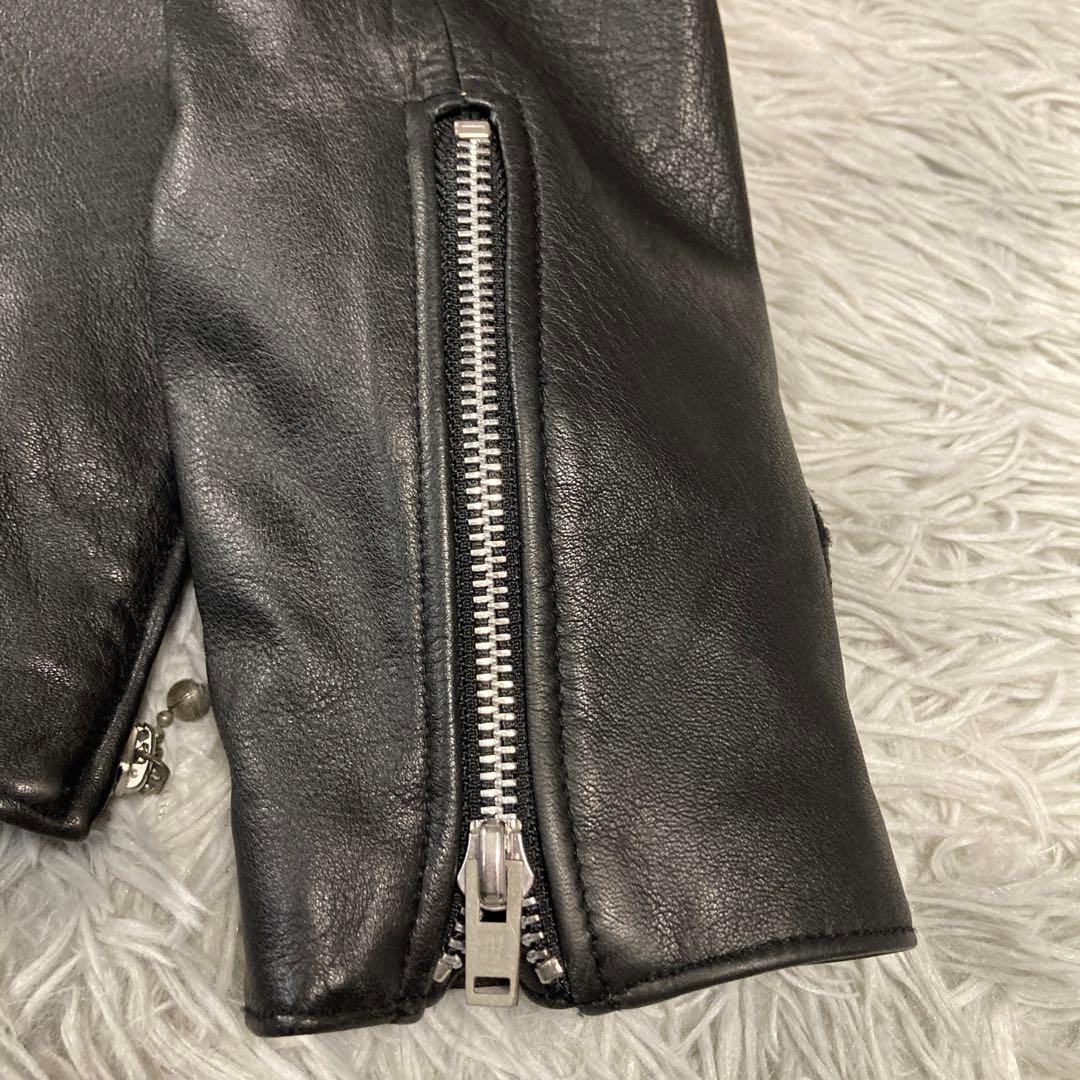 激レア　極美品　ネイバーフッド　ボーン ライダース レザージャケット エンボス