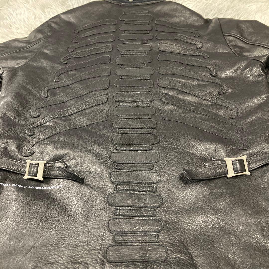 激レア　極美品　ネイバーフッド　ボーン ライダース レザージャケット エンボス