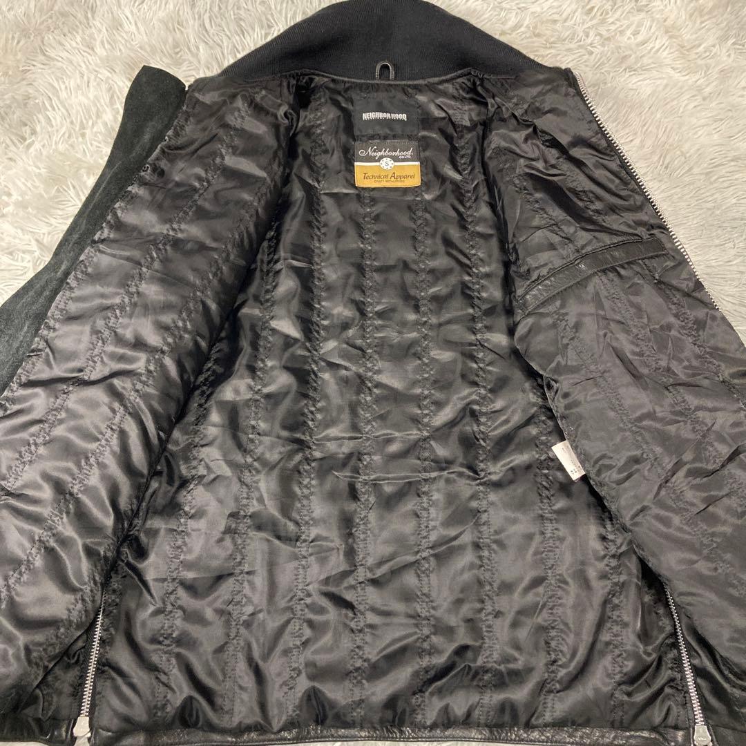 激レア　極美品　ネイバーフッド　ボーン ライダース レザージャケット エンボス