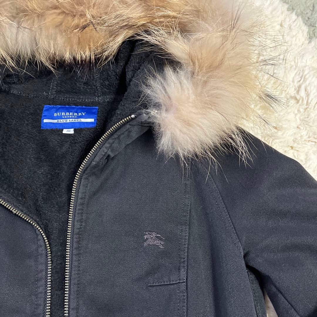 BURBERRY BLUE LABEL ブラックジャケット 38